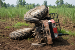 Worker Dies after Tractor Overturns near Narasannapeta
