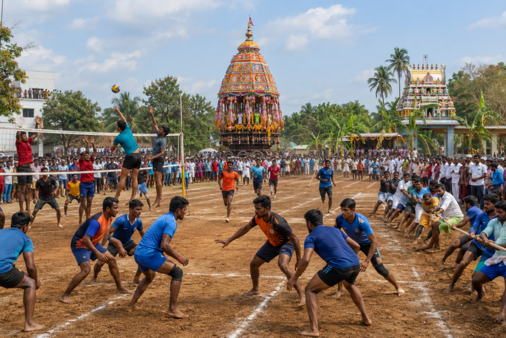 Rural Sports Meet Held During Ratha Saptami Festival